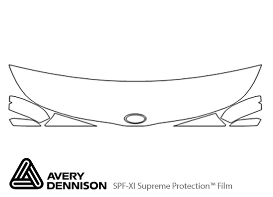 Kia Soul 2020-2024 Avery Dennison Clear Bra Hood Paint Protection Kit Diagram