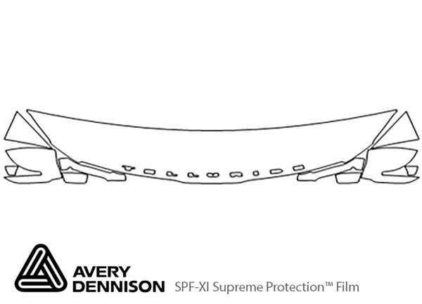 ##LONGDESCRIPTIONNAME2## Avery Dennison Clear Bra Hood Paint Protection Kit Diagram