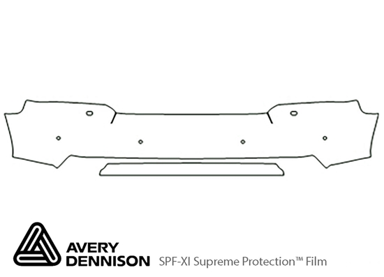 Land Rover LR3 2008-2009 Avery Dennison Clear Bra Bumper Paint Protection Kit Diagram