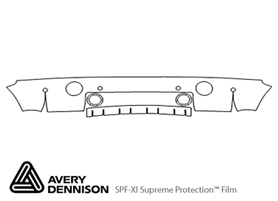 Land Rover Range Rover 2003-2005 Avery Dennison Clear Bra Bumper Paint Protection Kit Diagram