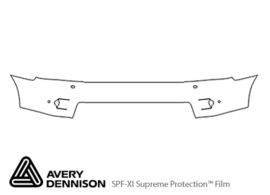 Land Rover Range Rover Sport 2010-2013 Avery Dennison Clear Bra Bumper Paint Protection Kit Diagram