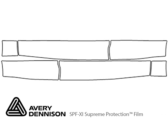 Land Rover Range Rover Sport 2014-2021 Avery Dennison Clear Bra Door Cup Paint Protection Kit Diagram