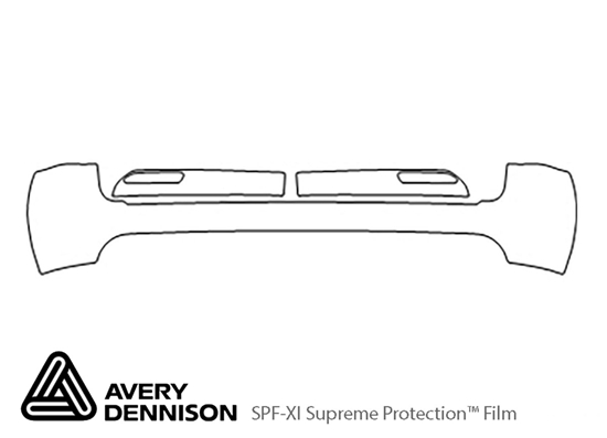 Lexus GX 2003-2009 Avery Dennison Clear Bra Door Cup Paint Protection Kit Diagram