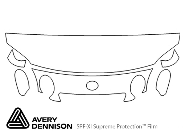 ##LONGDESCRIPTIONNAME2## Avery Dennison Clear Bra Hood Paint Protection Kit Diagram