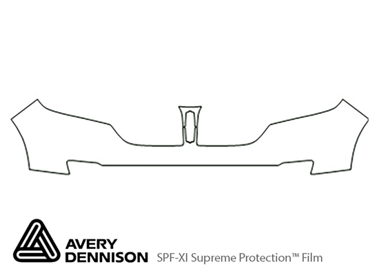 Lincoln MKX 2011-2015 Avery Dennison Clear Bra Bumper Paint Protection Kit Diagram