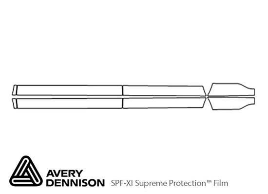 Lincoln Nautilus 2019-2023 Avery Dennison Clear Bra Door Cup Paint Protection Kit Diagram