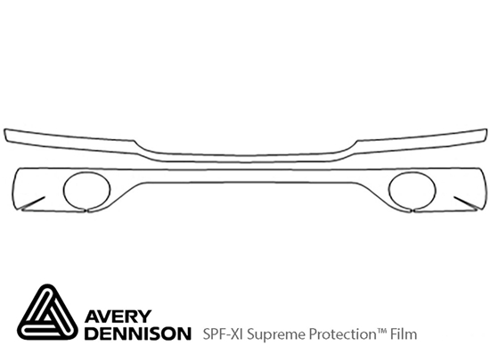 Lincoln Navigator 1998-2002 Avery Dennison Clear Bra Bumper Paint Protection Kit Diagram