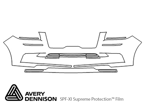 ##LONGDESCRIPTIONNAME2## Avery Dennison Clear Bra Bumper Paint Protection Kit Diagram