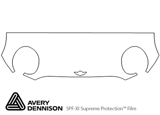 MINI Clubman 2016-2023 Avery Dennison Clear Bra Hood Paint Protection Kit Diagram