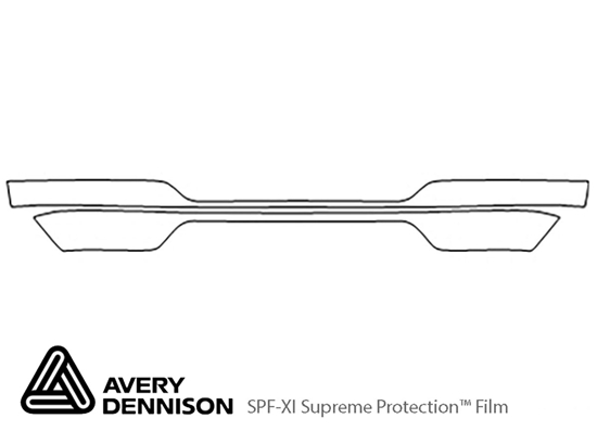 Mazda B-Series 2001-2002 Avery Dennison Clear Bra Bumper Paint Protection Kit Diagram