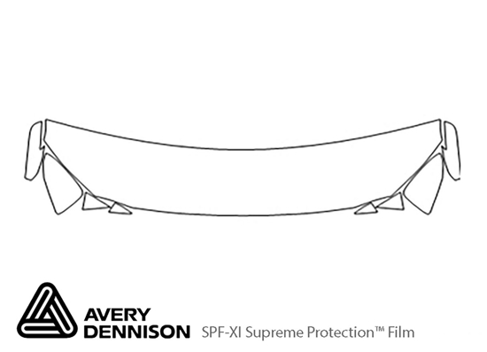 Mazda CX-3 2016-2022 Avery Dennison Clear Bra Hood Paint Protection Kit Diagram