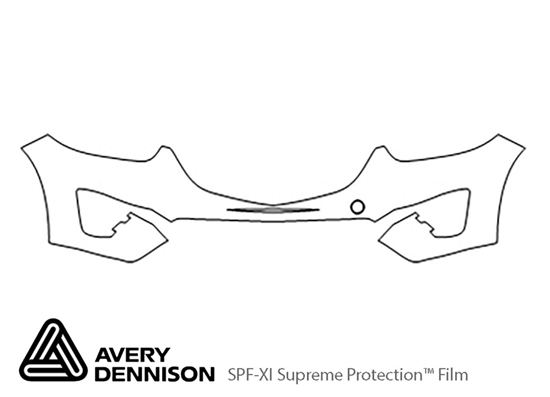 Mazda CX-5 2016-2016 Avery Dennison Clear Bra Bumper Paint Protection Kit Diagram