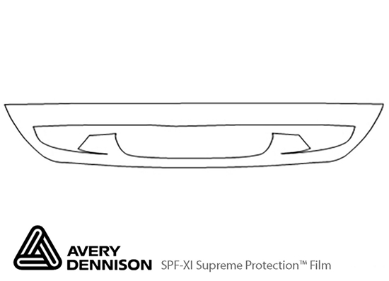 Mazda MPV 2000-2003 Avery Dennison Clear Bra Bumper Paint Protection Kit Diagram