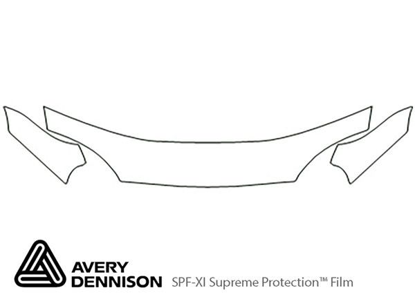 ##LONGDESCRIPTIONNAME2## Avery Dennison Clear Bra Hood Paint Protection Kit Diagram