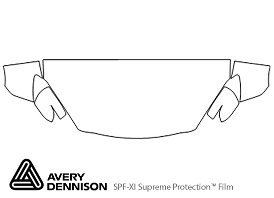 Mazda Mazda5 2011-2012 Avery Dennison Clear Bra Hood Paint Protection Kit Diagram