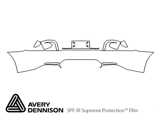 Mercedes-Benz AMG GT 2016-2019 Avery Dennison Clear Bra Door Cup Paint Protection Kit Diagram