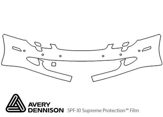 Mercedes-Benz CLS-Class 2005-2006 Avery Dennison Clear Bra Bumper Paint Protection Kit Diagram