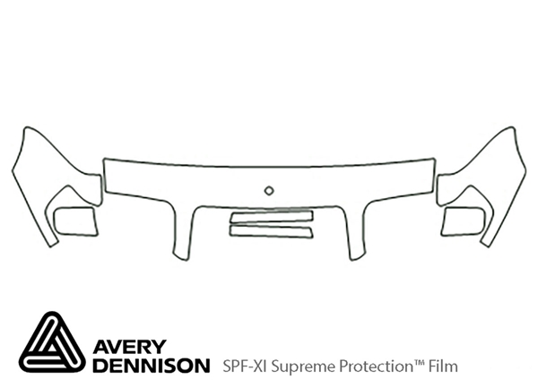 ##LONGDESCRIPTIONNAME2## Avery Dennison Clear Bra Hood Paint Protection Kit Diagram