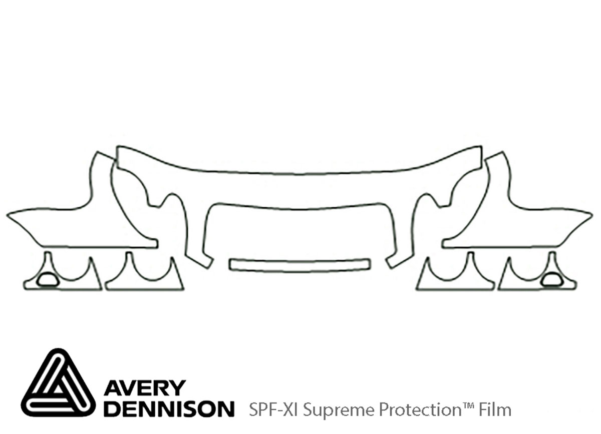 ##LONGDESCRIPTIONNAME2## Avery Dennison Clear Bra Hood Paint Protection Kit Diagram