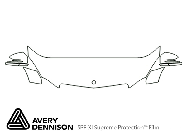 ##LONGDESCRIPTIONNAME2## Avery Dennison Clear Bra Hood Paint Protection Kit Diagram