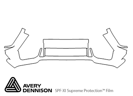 Mercedes-Benz G-Class 2015-2015 Avery Dennison Clear Bra Bumper Paint Protection Kit Diagram