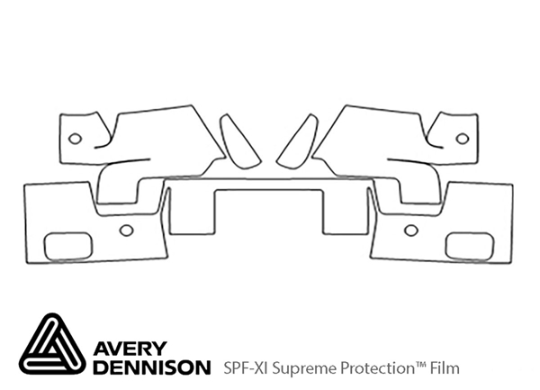 ##LONGDESCRIPTIONNAME2## Avery Dennison Clear Bra Door Cup Paint Protection Kit Diagram