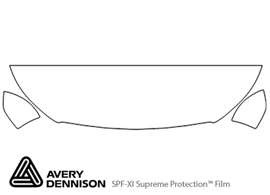 Mercedes-Benz Metris 2016-2021 Avery Dennison Clear Bra Hood Paint Protection Kit Diagram