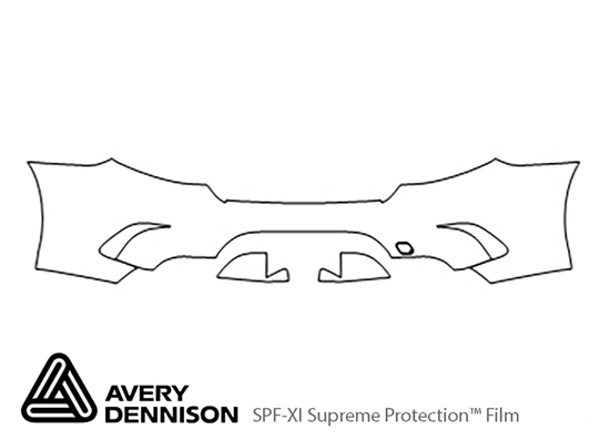 Mercedes-Benz S-Class 2014-2020 Avery Dennison Clear Bra Door Cup Paint Protection Kit Diagram