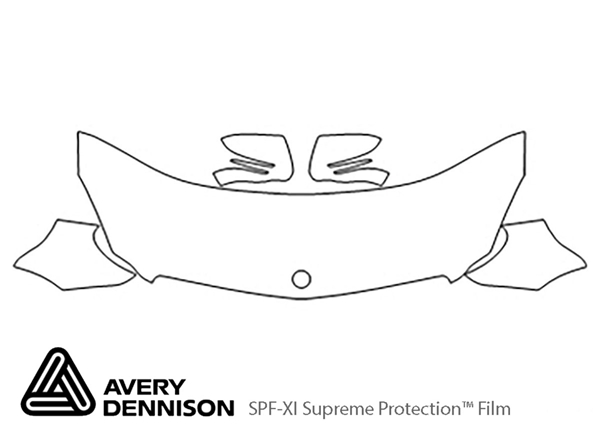 ##LONGDESCRIPTIONNAME2## Avery Dennison Clear Bra Hood Paint Protection Kit Diagram