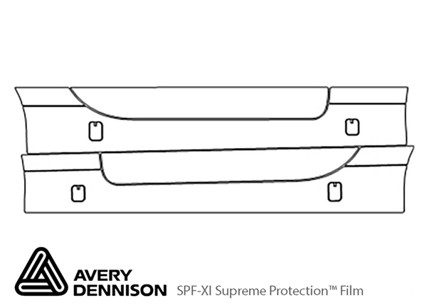 ##LONGDESCRIPTIONNAME2## Avery Dennison Clear Bra Door Cup Paint Protection Kit Diagram