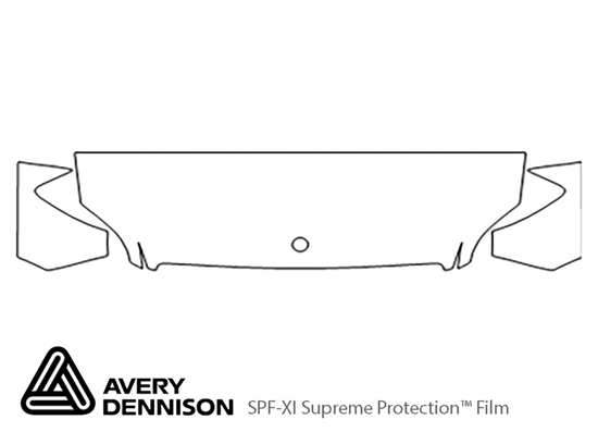 Mercedes-Benz Sprinter 2010-2012 Avery Dennison Clear Bra Hood Paint Protection Kit Diagram