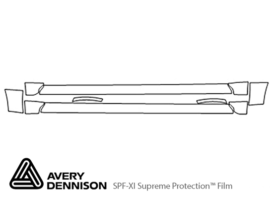 Mercury Mariner 2008-2010 Avery Dennison Clear Bra Door Cup Paint Protection Kit Diagram