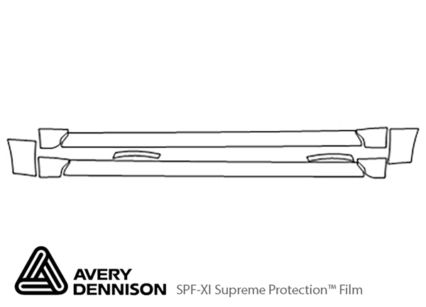 ##LONGDESCRIPTIONNAME2## Avery Dennison Clear Bra Door Cup Paint Protection Kit Diagram