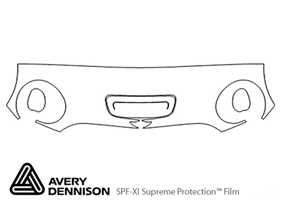 Mini Clubman 2011-2014 Avery Dennison Clear Bra Hood Paint Protection Kit Diagram