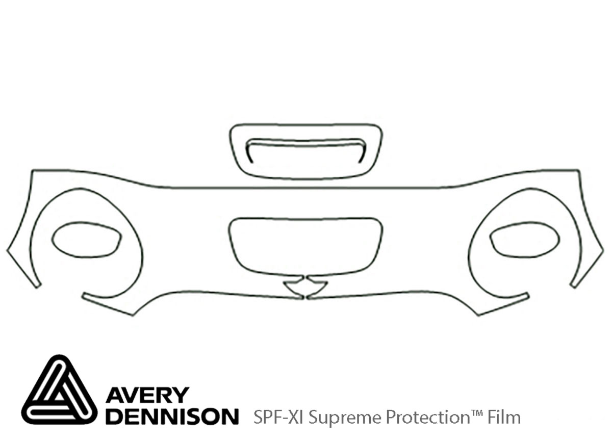 ##LONGDESCRIPTIONNAME2## Avery Dennison Clear Bra Hood Paint Protection Kit Diagram