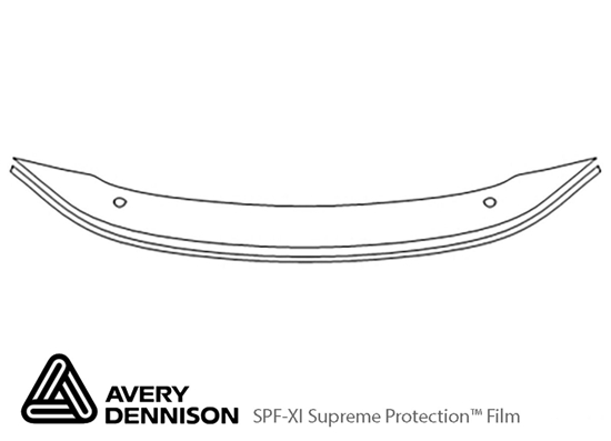 Nissan 300ZX 1990-1996 Avery Dennison Clear Bra Bumper Paint Protection Kit Diagram