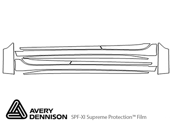 ##LONGDESCRIPTIONNAME2## Avery Dennison Clear Bra Door Cup Paint Protection Kit Diagram