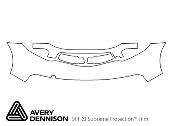 ##LONGDESCRIPTIONNAME2## Avery Dennison Clear Bra Bumper Paint Protection Kit Diagram