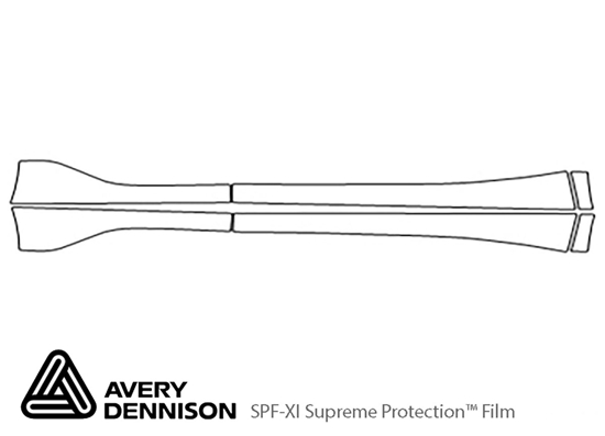 Nissan Murano 2015-2018 Avery Dennison Clear Bra Door Cup Paint Protection Kit Diagram