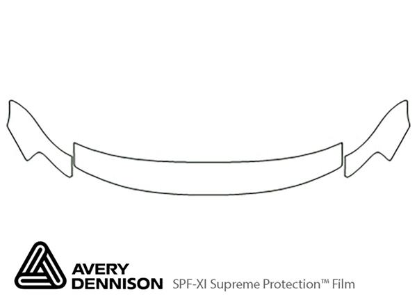 ##LONGDESCRIPTIONNAME2## Avery Dennison Clear Bra Hood Paint Protection Kit Diagram