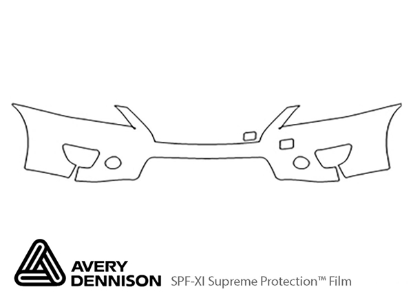 ##LONGDESCRIPTIONNAME2## Avery Dennison Clear Bra Bumper Paint Protection Kit Diagram