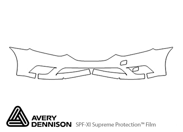 ##LONGDESCRIPTIONNAME2## Avery Dennison Clear Bra Bumper Paint Protection Kit Diagram