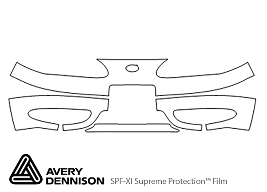 Oldsmobile Alero 1999-2004 Avery Dennison Clear Bra Bumper Paint Protection Kit Diagram