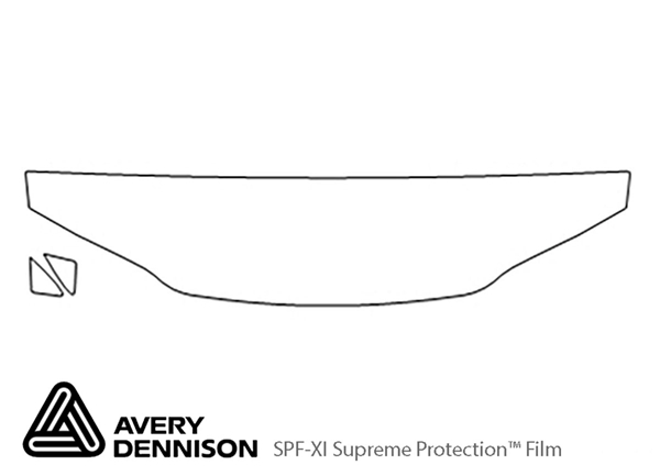 ##LONGDESCRIPTIONNAME2## Avery Dennison Clear Bra Hood Paint Protection Kit Diagram