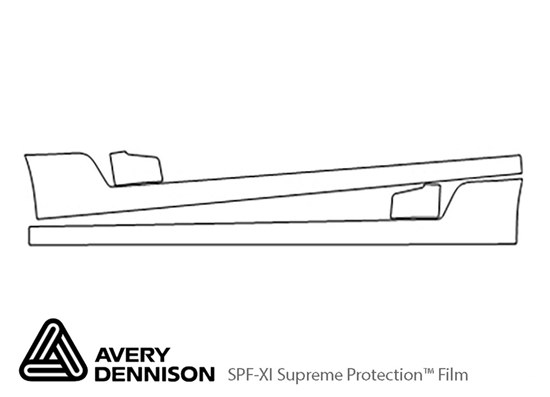 Pontiac G6 2006-2009 Avery Dennison Clear Bra Door Cup Paint Protection Kit Diagram