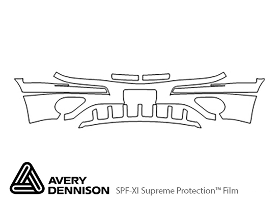 Pontiac Montana 2001-2004 Avery Dennison Clear Bra Bumper Paint Protection Kit Diagram