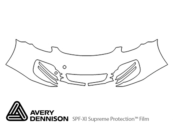 ##LONGDESCRIPTIONNAME2## Avery Dennison Clear Bra Bumper Paint Protection Kit Diagram