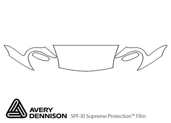 Porsche Boxster 1997-2004 Avery Dennison Clear Bra Hood Paint Protection Kit Diagram