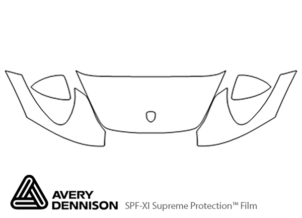 ##LONGDESCRIPTIONNAME2## Avery Dennison Clear Bra Hood Paint Protection Kit Diagram