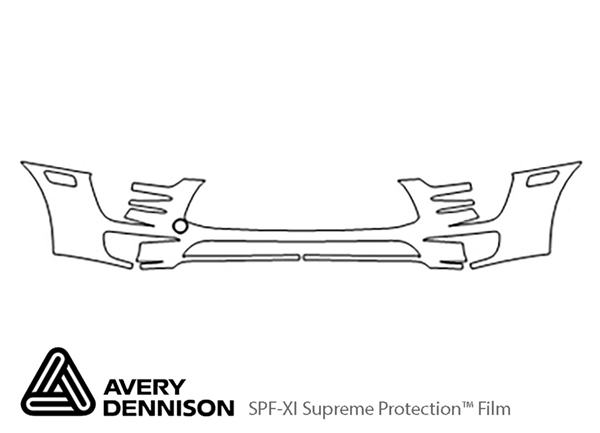 ##LONGDESCRIPTIONNAME2## Avery Dennison Clear Bra Bumper Paint Protection Kit Diagram